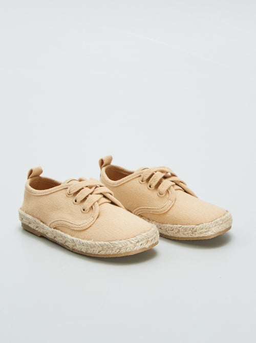 Baskets à lacets style espadrilles - Kiabi