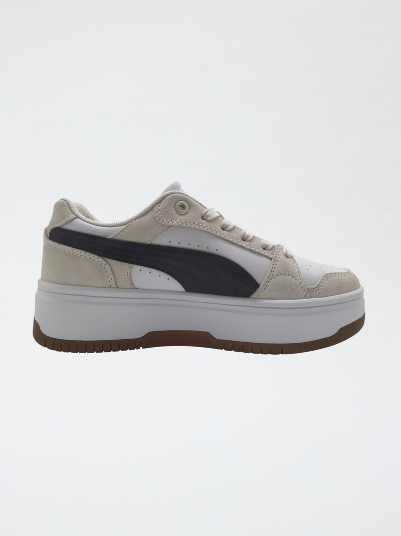 Baskets à plateforme 'Puma' Blanc - Kiabi