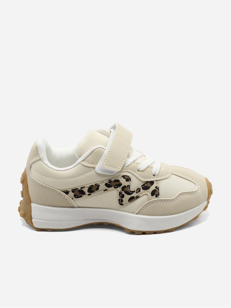 Baskets à scratch Beige - Kiabi