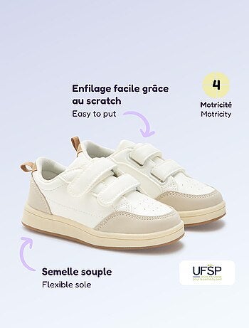 Baskets à scratchs - motricité 4 'marcher' - Kitchoun