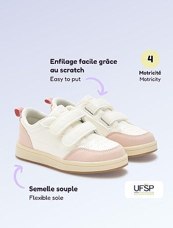 Baskets à scratchs - motricité 4 'marcher' - Kitchoun