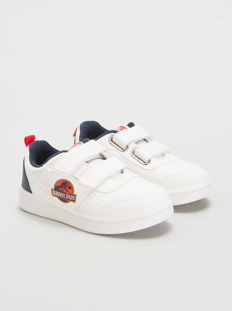 Baskets à scratchs 'Jurassic Park' blanc - Kiabi