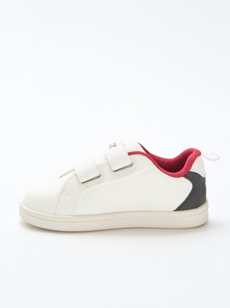 Baskets à scratchs 'Mickey' 'Disney' Blanc - Kiabi