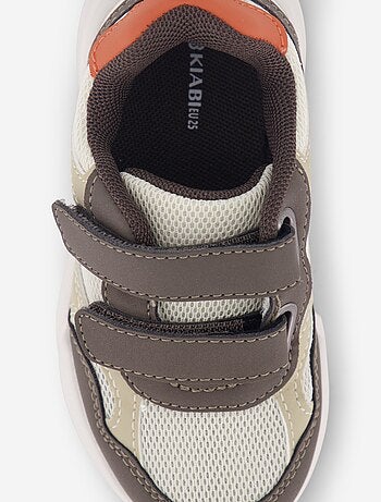 Baskets à scratchs tricolores