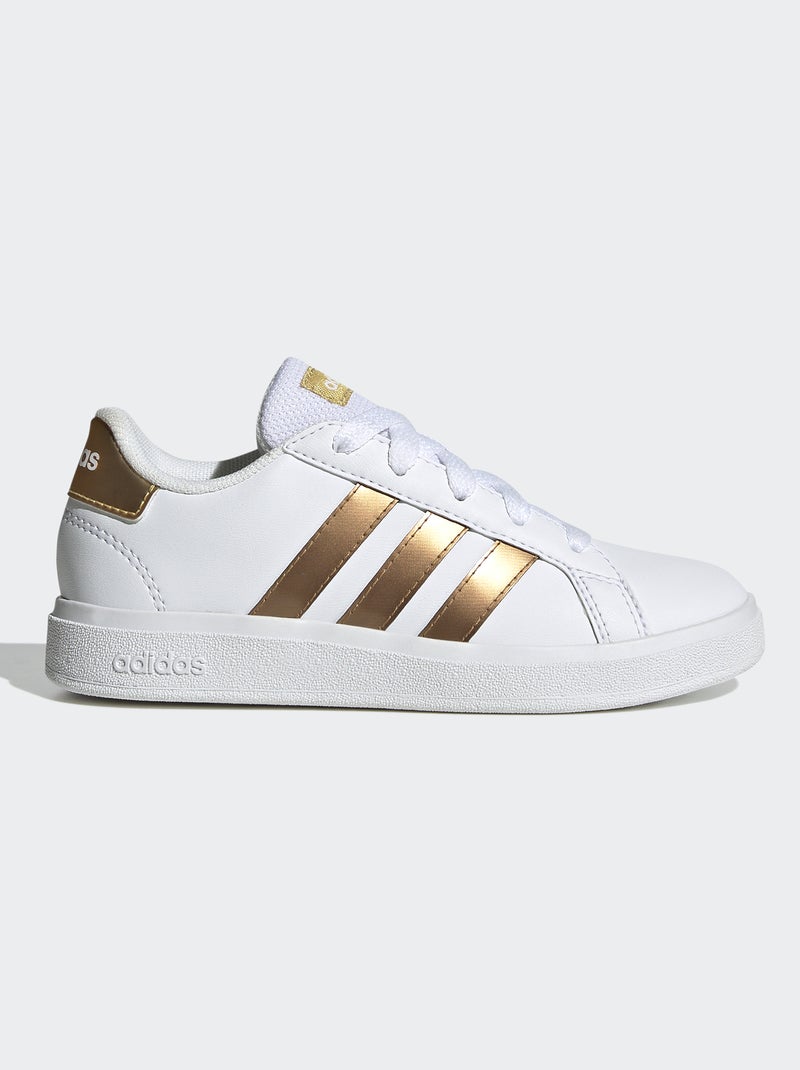 Baskets 'adidas' 'Grand court ' Blanc/Doré - Kiabi
