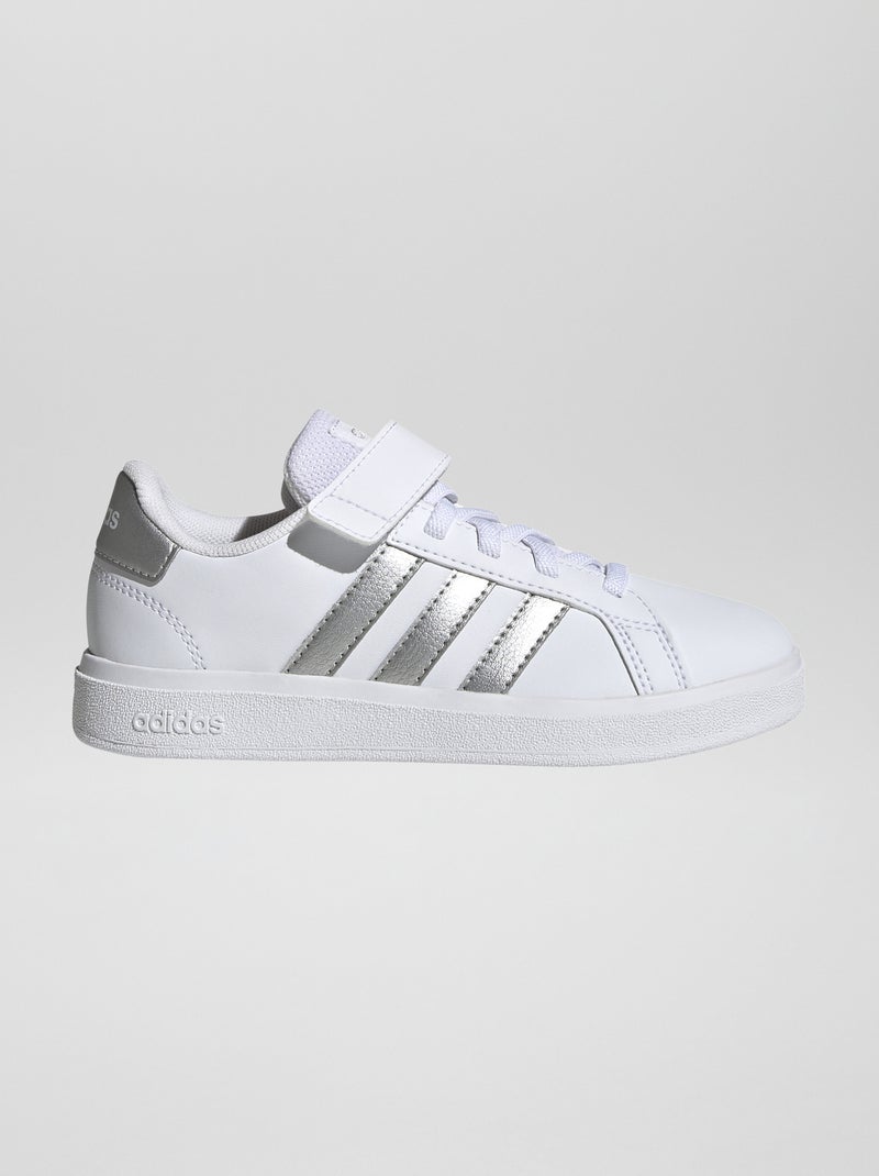 Baskets 'adidas' 'Grand court' Blanc/argenté - Kiabi