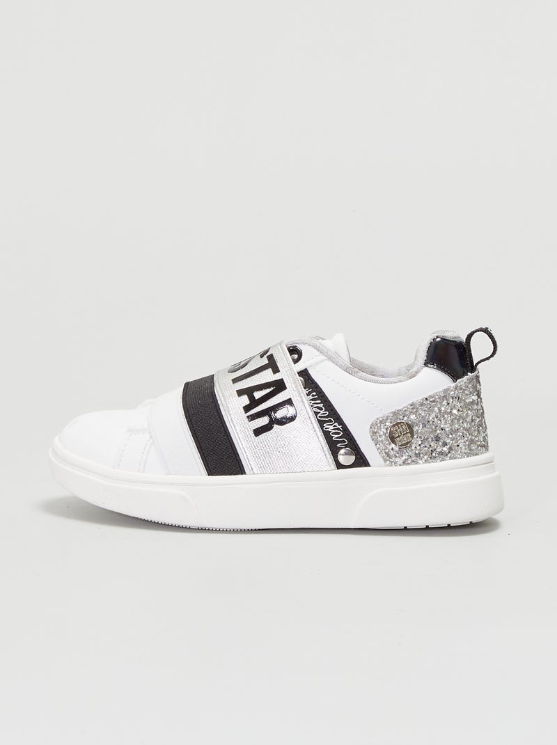 Baskets basses - 'I am a star' blanc - Kiabi