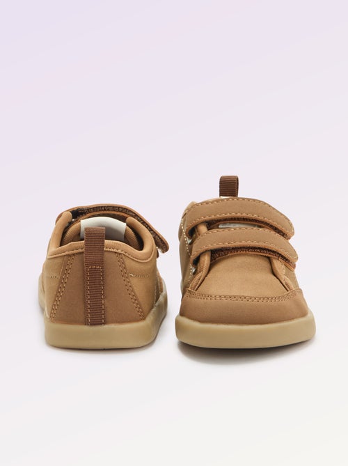 Baskets basses avec ouverture par scratch - Kiabi