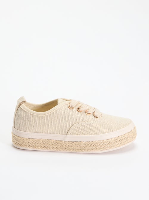 Baskets basses avec semelle en corde - Kiabi