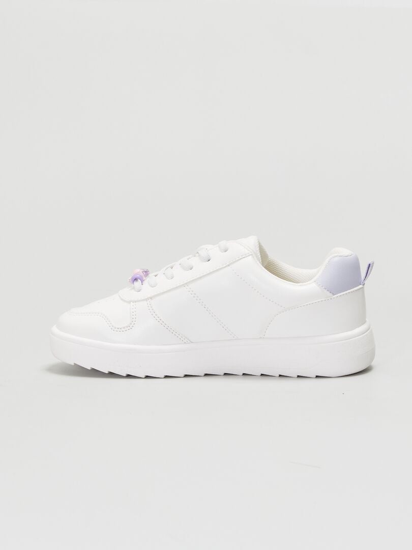 Baskets basses bicolores Violet Kiabi 15.00€