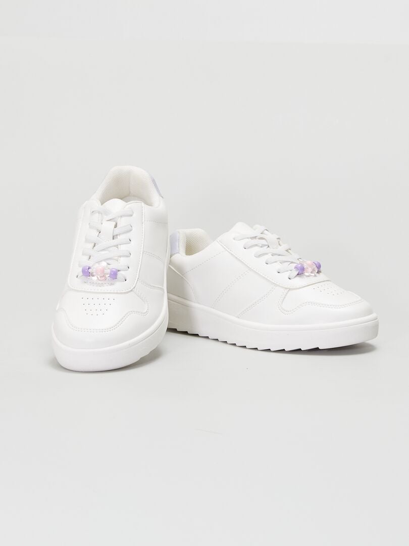 Baskets basses bicolores Violet Kiabi 15.00€