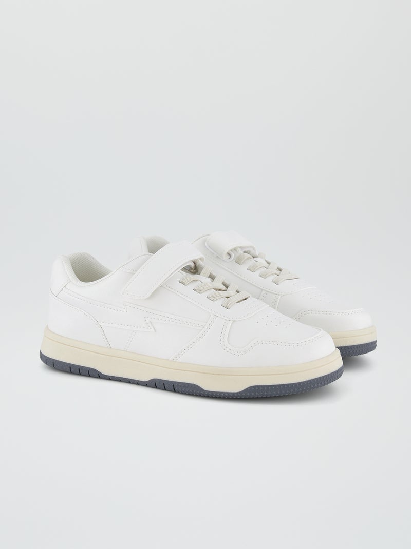 Baskets basses blanc - Kiabi