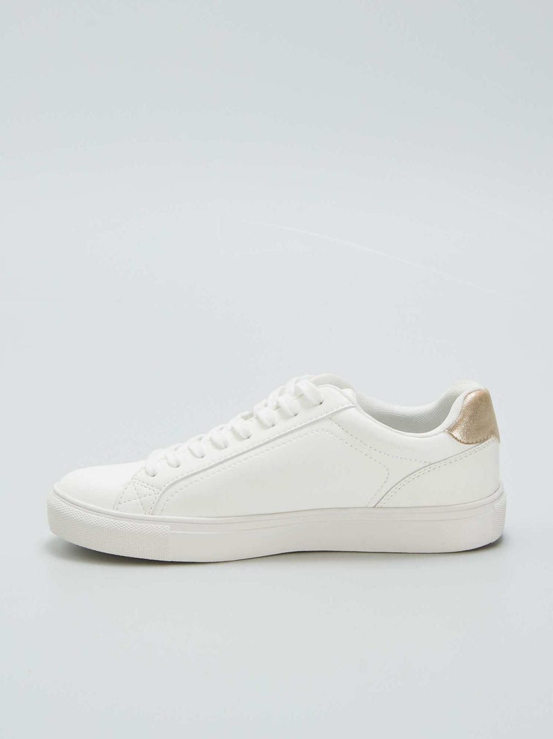 Baskets basses Blanc - Kiabi