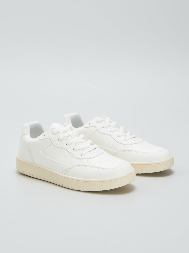 Baskets basses blanc - Kiabi