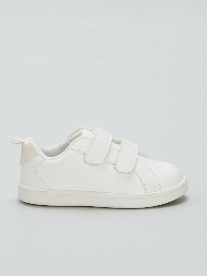 Baskets basses blanches Blanc - Kiabi