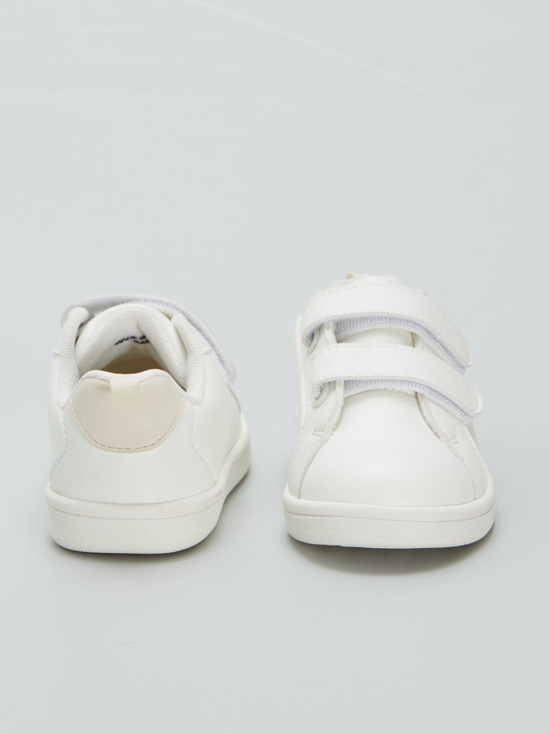 Baskets basses blanches Blanc - Kiabi