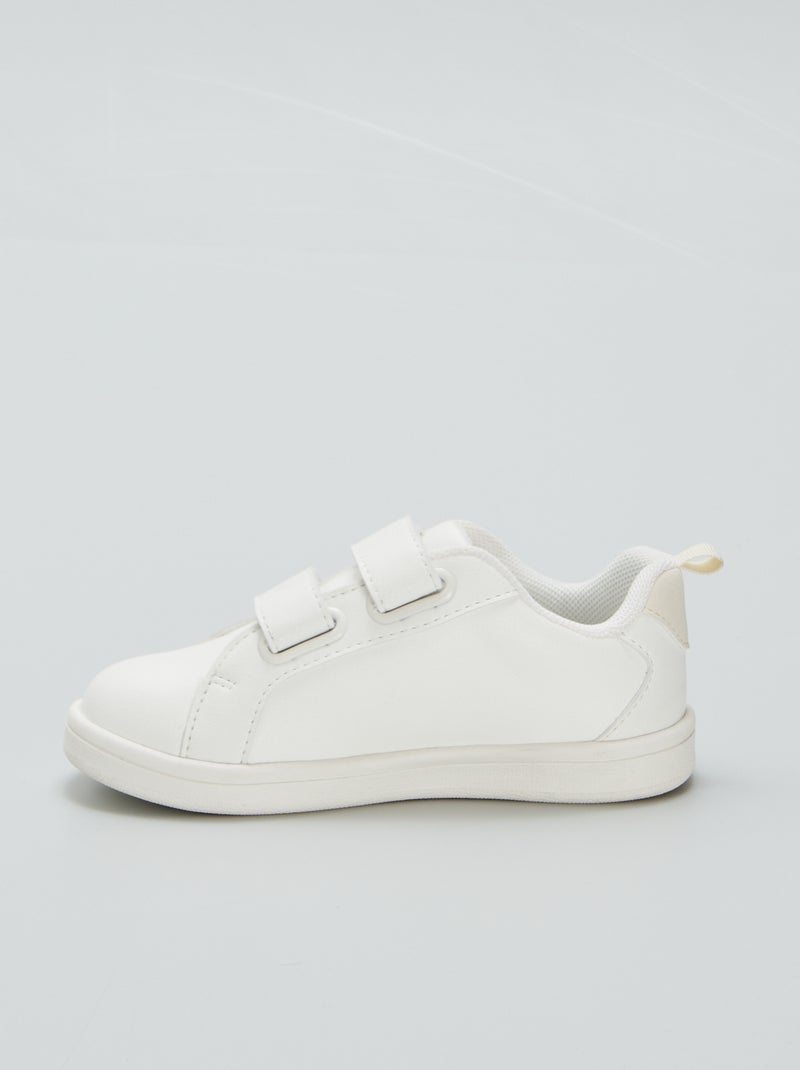 Baskets basses blanches Blanc - Kiabi