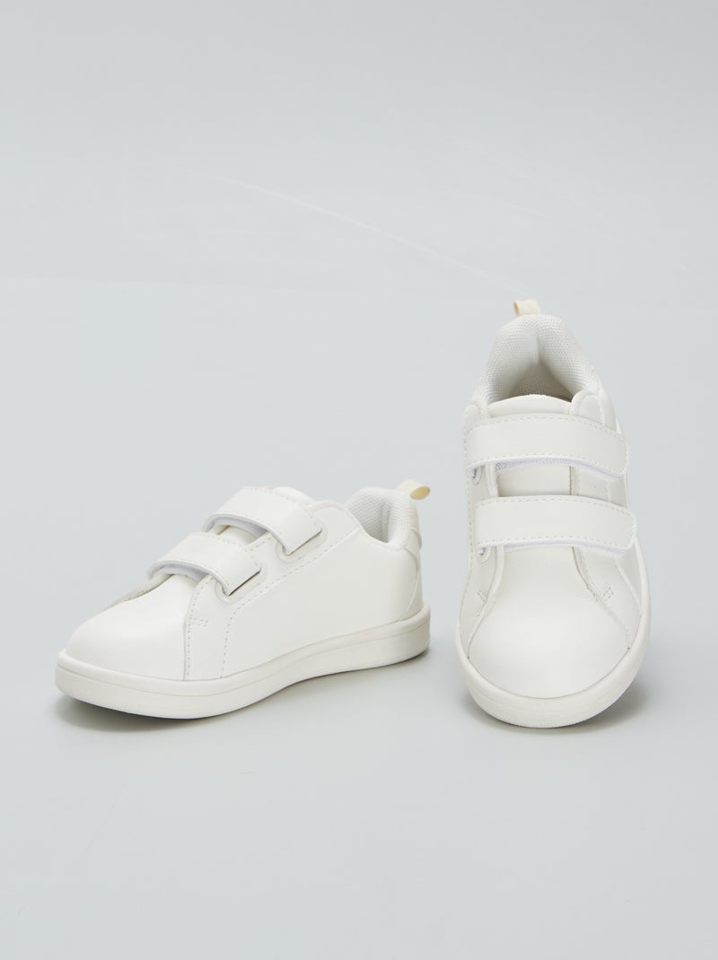 Baskets basses blanches Blanc - Kiabi
