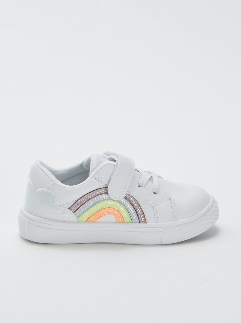 Baskets basses blanches BLANC - Kiabi