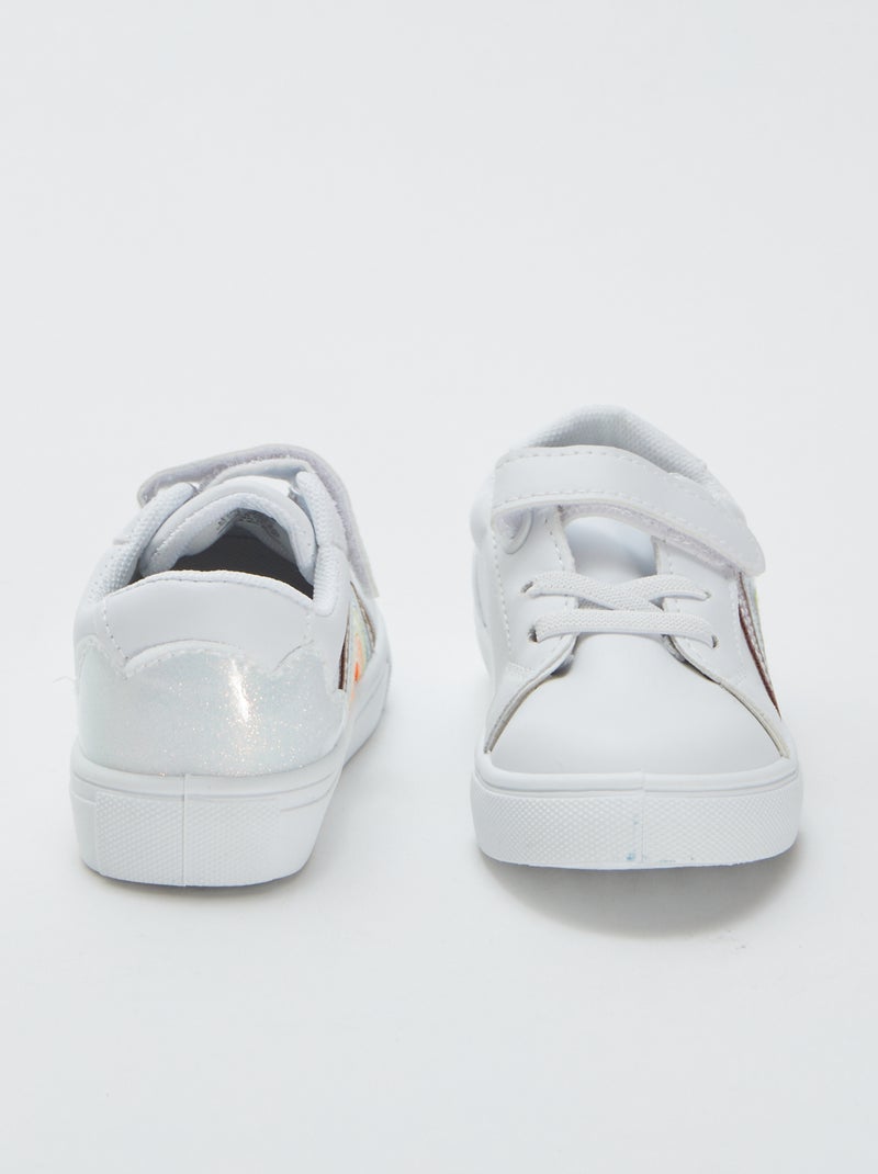 Baskets basses blanches BLANC - Kiabi