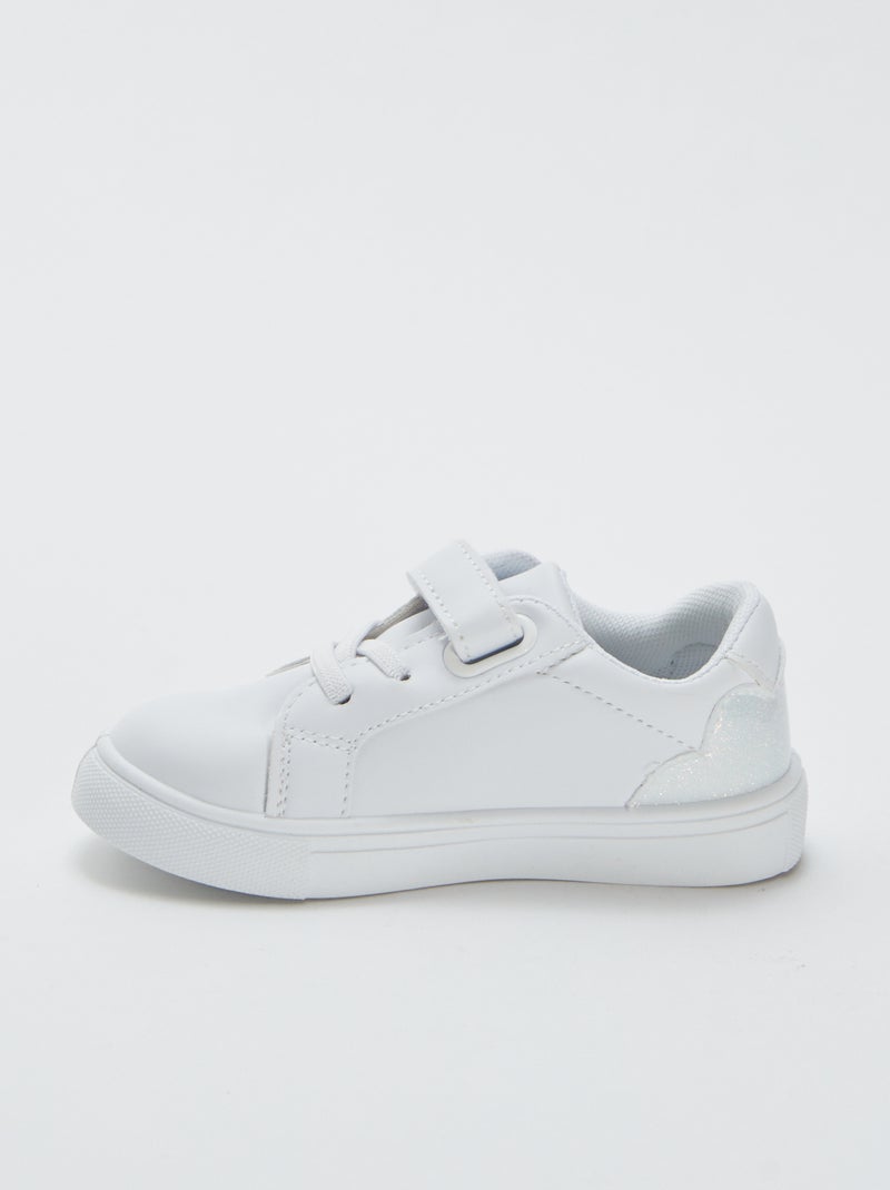 Baskets basses blanches BLANC - Kiabi