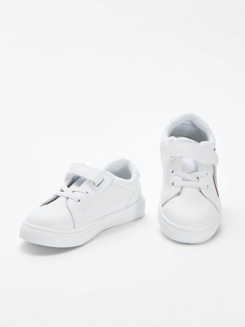 Baskets basses blanches BLANC - Kiabi