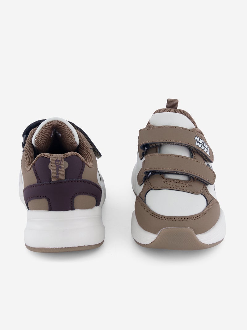 Baskets basses 'Disney' 'Mickey' Marron - Kiabi