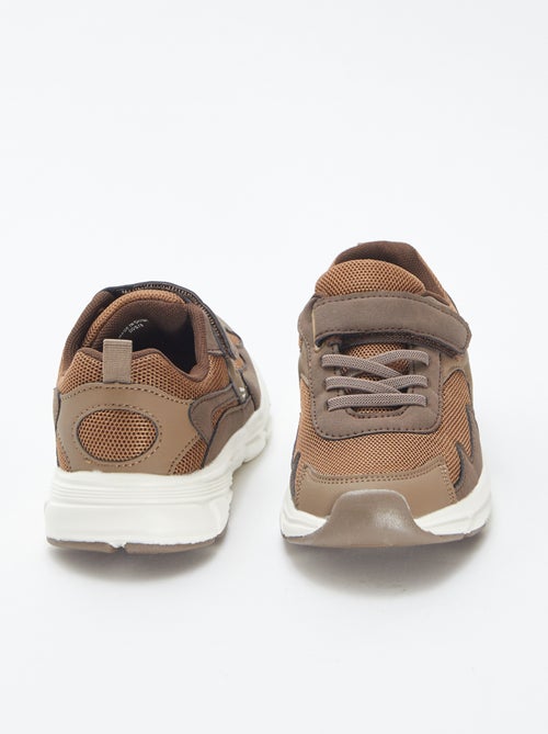 Baskets basses en tissu et mesh - Kiabi