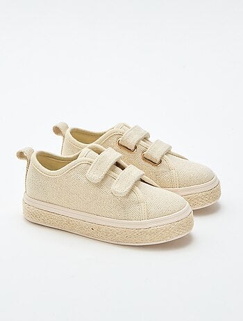 Baskets basses en toile avec semelle en corde