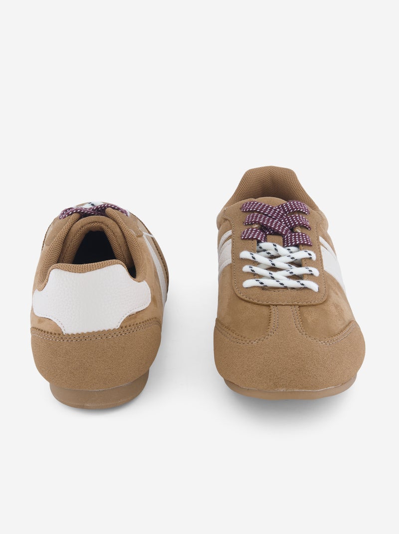 Baskets basses Marron - Kiabi