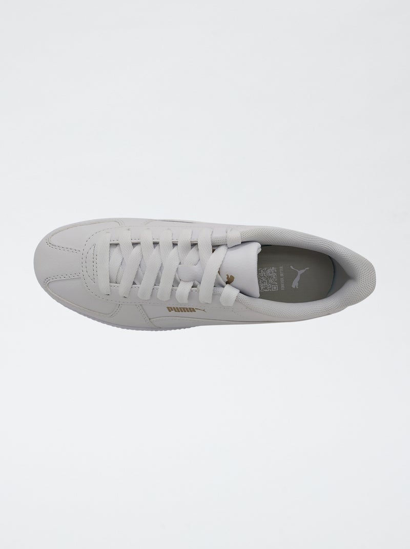 Baskets basses 'PUMA' à lacets Blanc - Kiabi