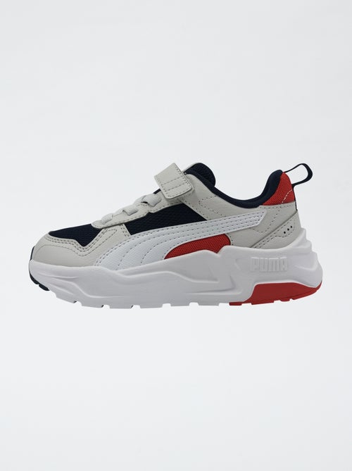 Baskets basses 'PUMA' à lacets et scratchs - Kiabi