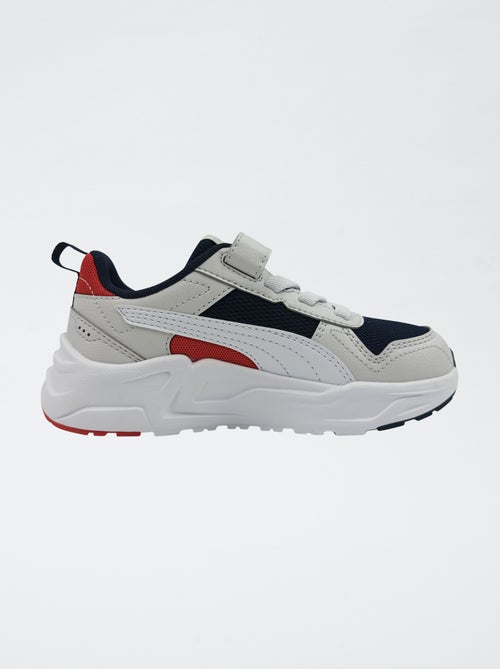 Baskets basses 'PUMA' à lacets et scratchs - Kiabi