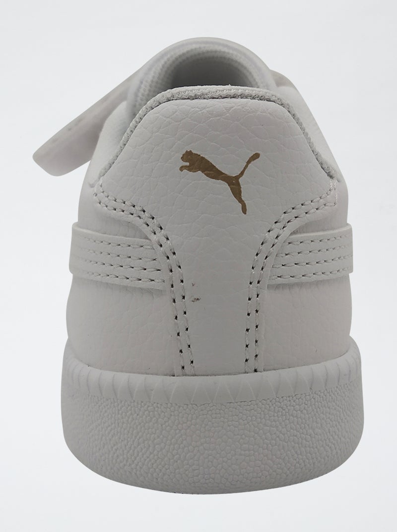Baskets basses 'PUMA' à scratchs et lacets Blanc - Kiabi