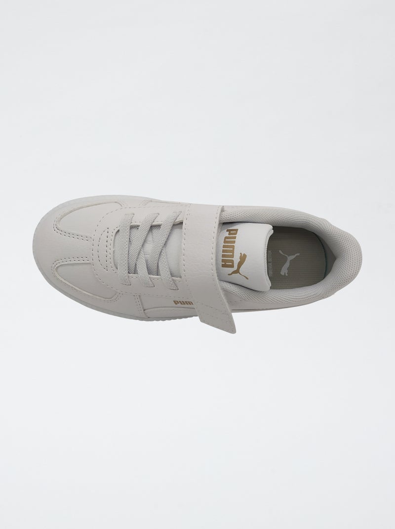 Baskets basses 'PUMA' à scratchs et lacets Blanc - Kiabi