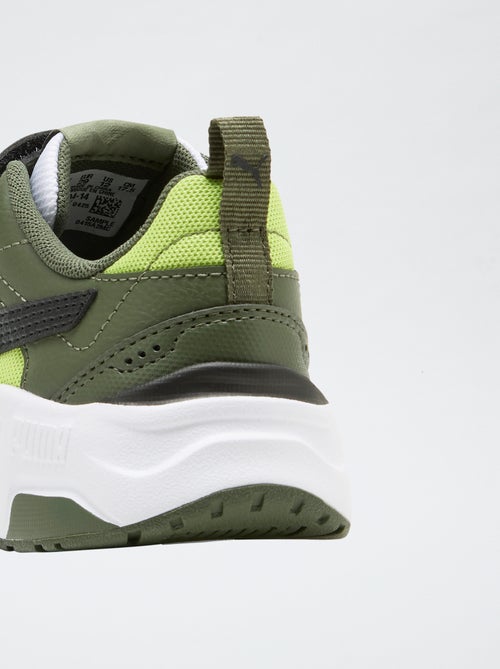 Baskets basses 'PUMA'  à scratchs et lacets - Kiabi