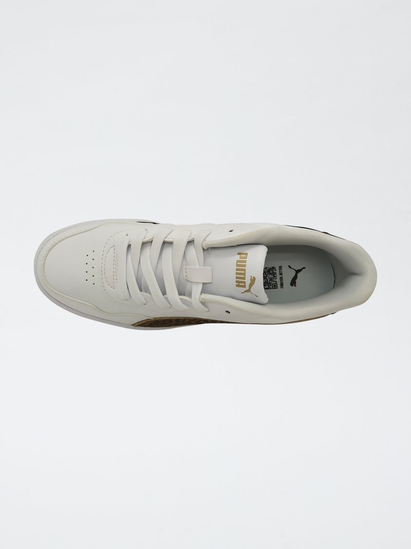 Baskets basses 'Puma' avec imprimé léopard Blanc - Kiabi