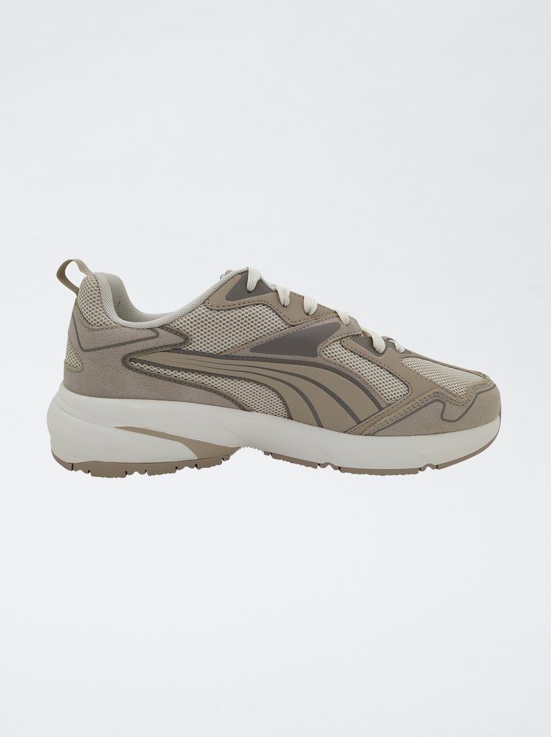 Baskets basses 'Puma' Beige - Kiabi