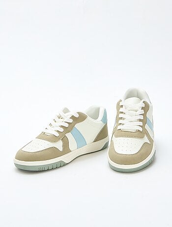 Baskets basses renforcées tricolore