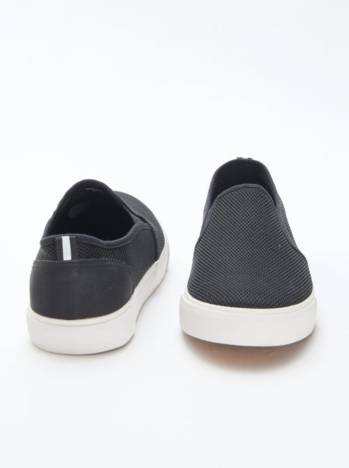 Baskets basses slip-on en mesh - Kiabi