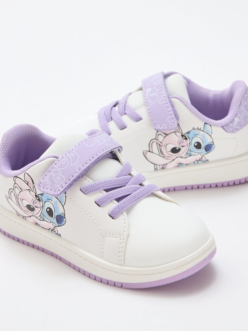 Baskets basses 'Stitch' Blanc - Kiabi