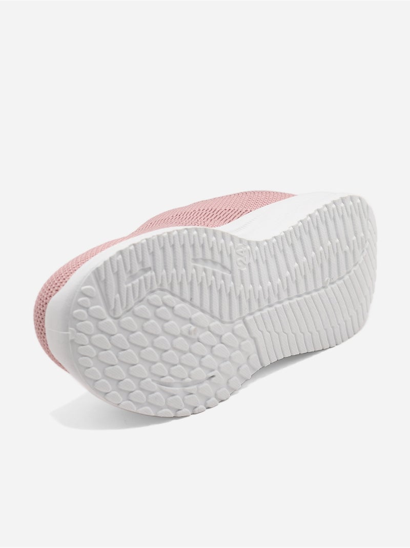 Baskets Bébé à enfiler Rose - Kiabi