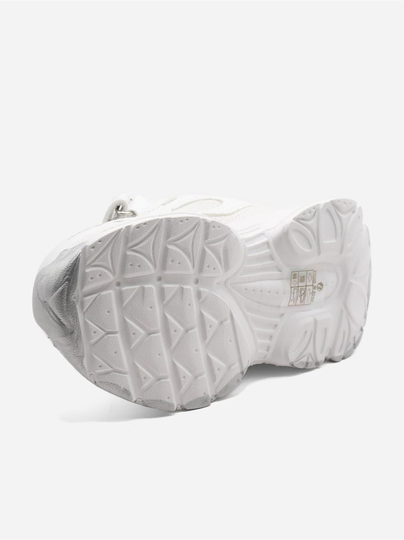 Baskets Bébé a lacets Blanc - Kiabi