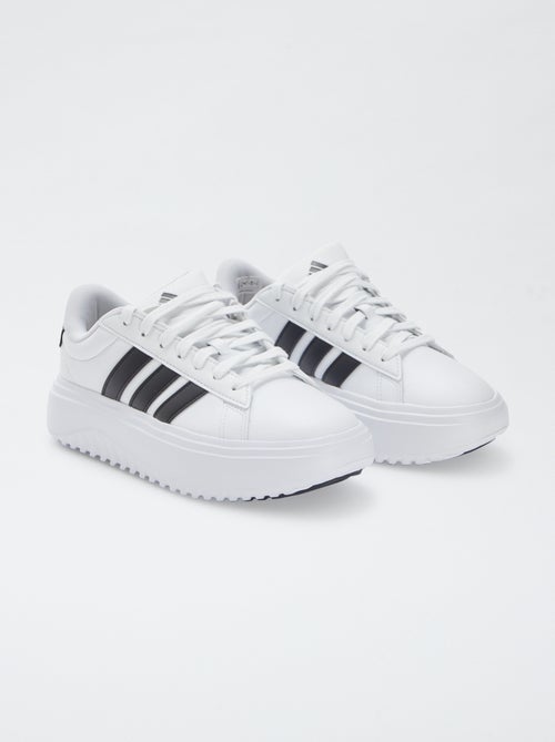 Baskets bicolores à plateforme 'Grand Court' 'Adidas' - Kiabi