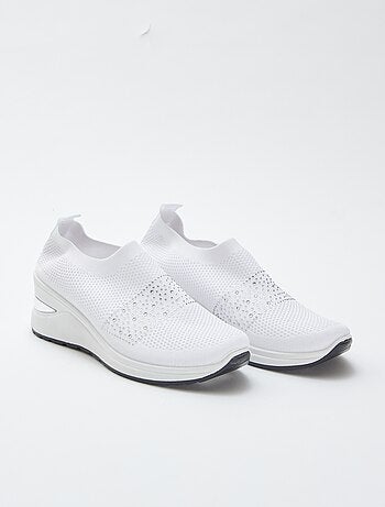 Baskets chaussettes compensées