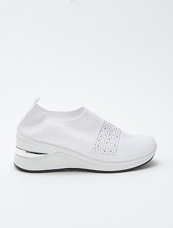 Baskets chaussettes compensées