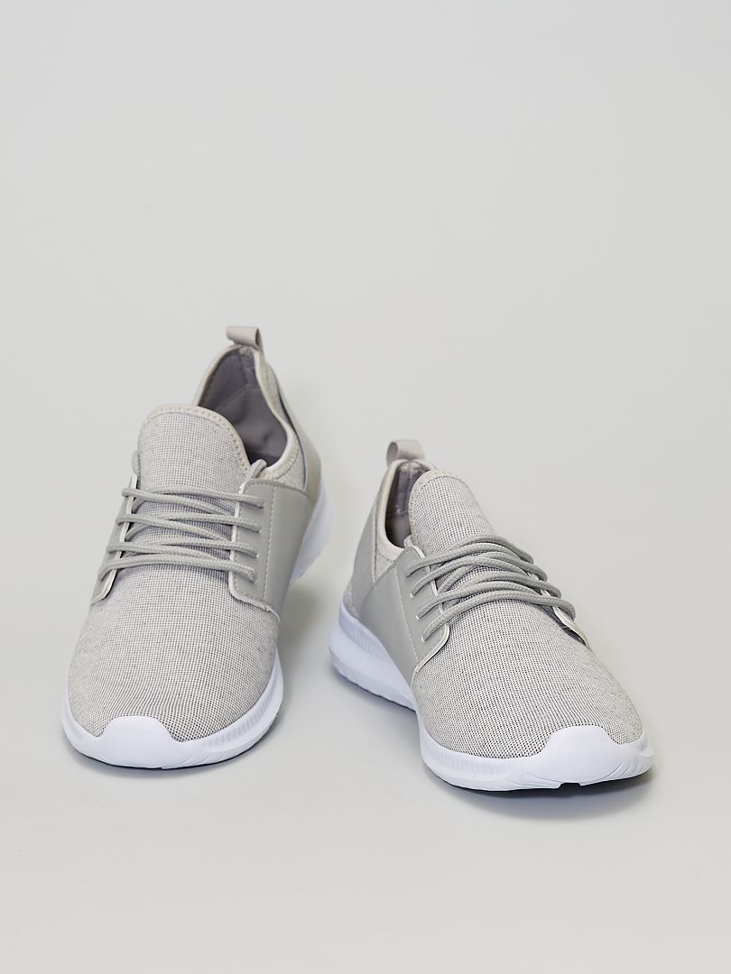 Baskets chaussons gris - Kiabi