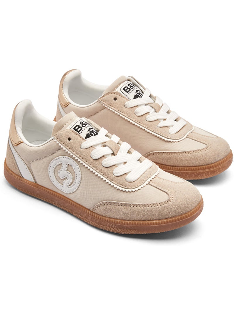 Baskets conguitos bajas básicas Beige - Kiabi