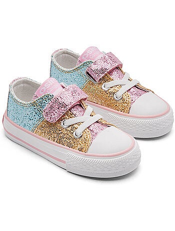 Baskets conguitos bajas glitter patchwork
