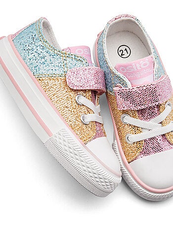 Baskets conguitos bajas glitter patchwork